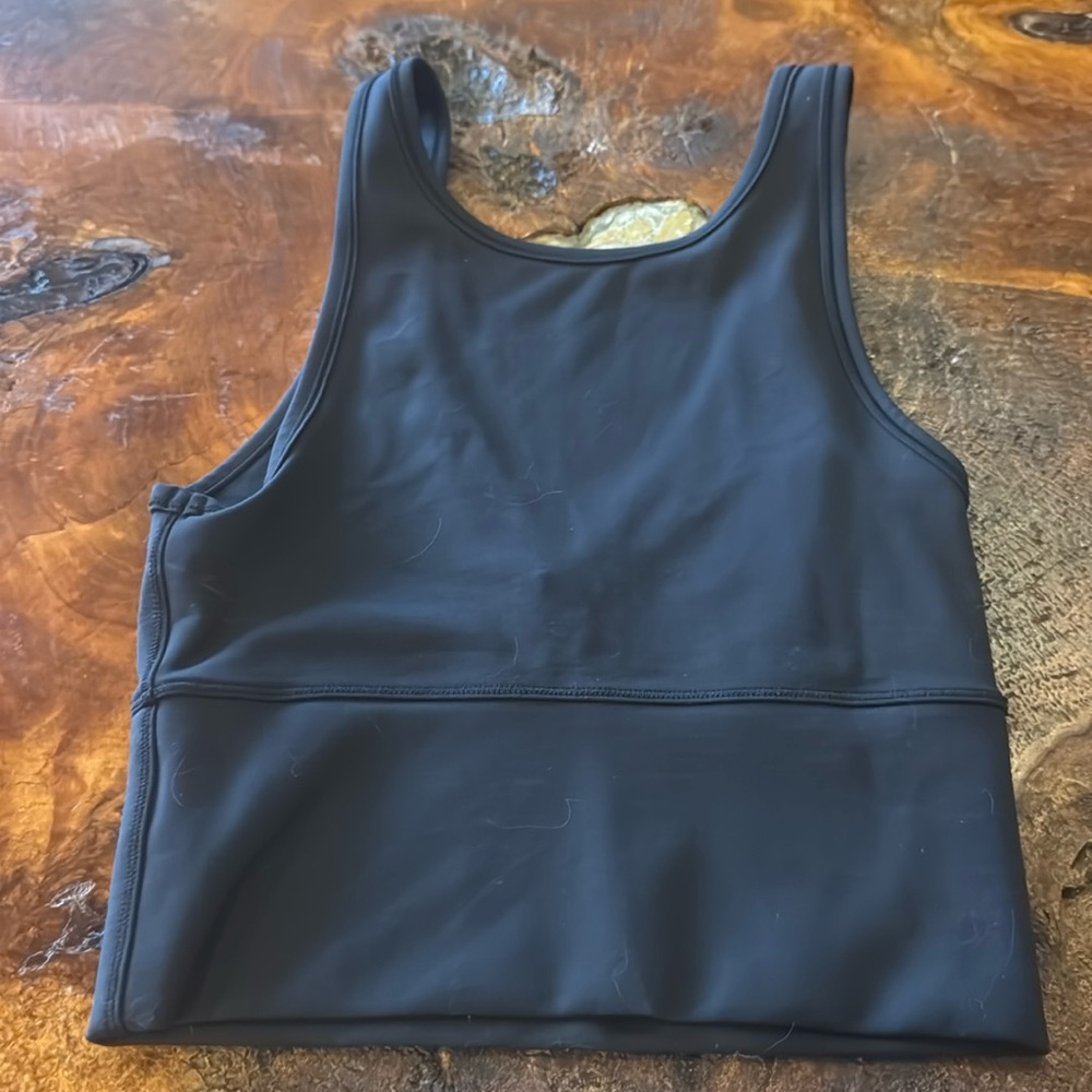Lululemon black soft cropped tank 2
